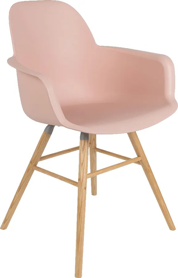 Zuiver Albert Kuip Armchair plastová stolička - Staroružová