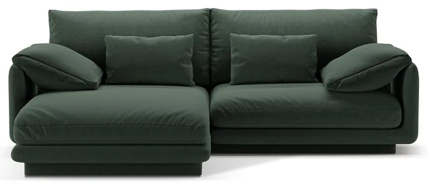 Tmavozelená rohová pohovka (ľavý roh) Torino – Micadoni Home