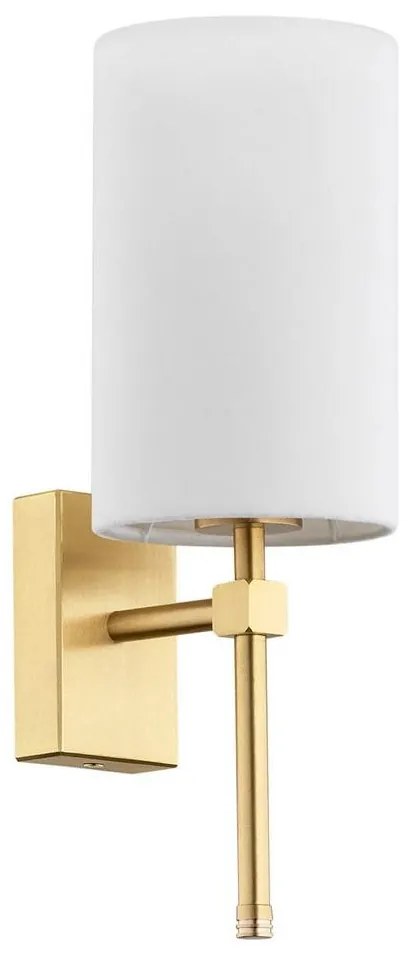 Argon 8034 - Nástenná lampa ABRUZZO 1xE14/7W/230V mosadz/biela