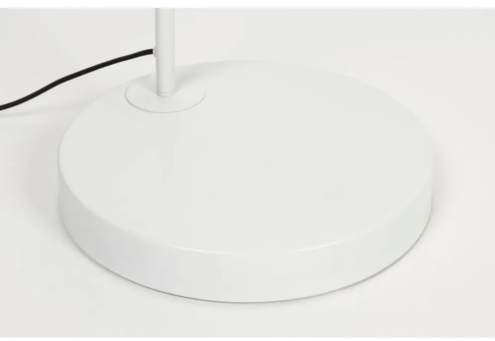 Biela stojacia lampa s textilným tienidlom (výška 220 cm) Martine – White Label