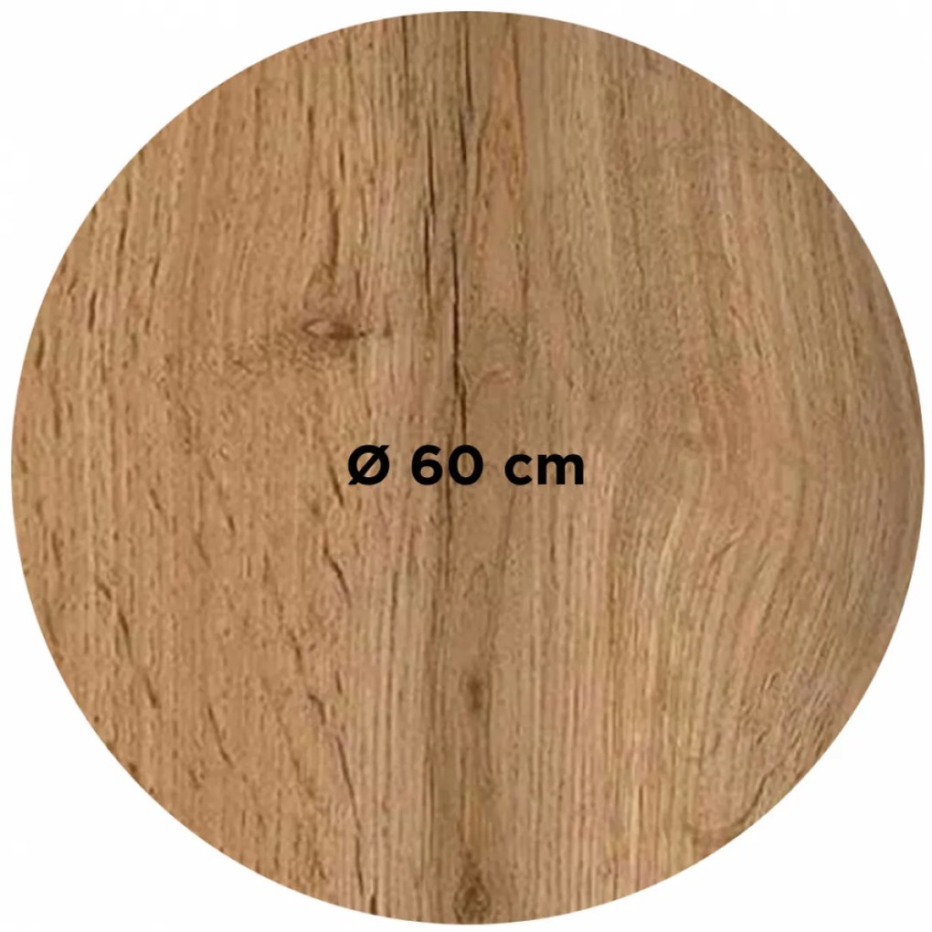 COMPACT 12 WOTAN OAK - STOLOVÁ DOSKA Ø60 cm