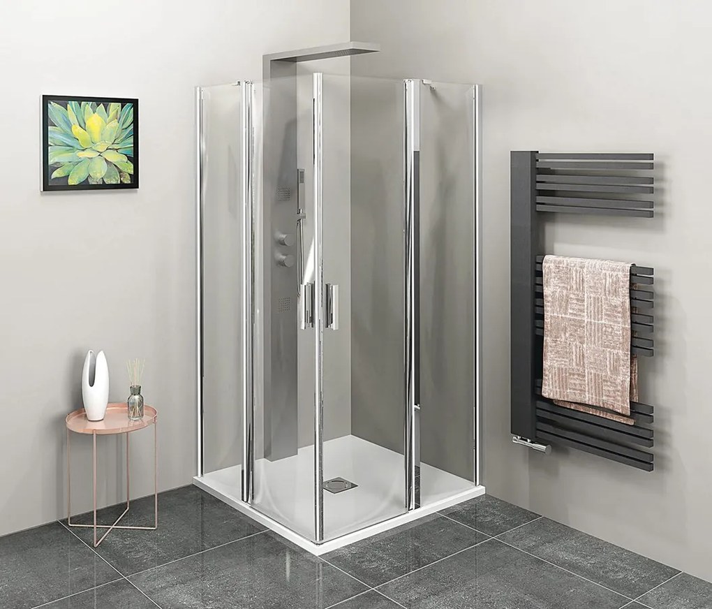 Polysan Polysan, ZOOM štvorcová sprchová zástena 700x700mm, rohový vstup, ZL4715L-02