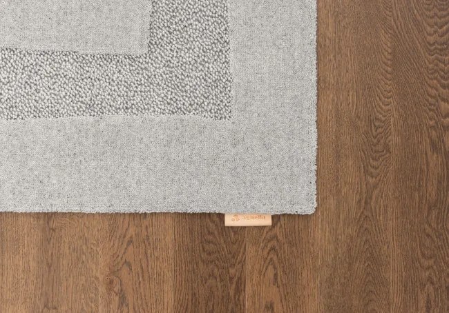 Koberec Agnella Morphic Rocca svetlosivý