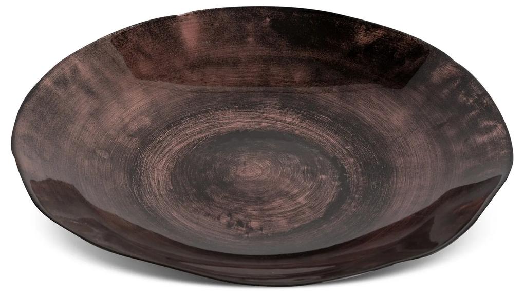 Ozdobný tanier PATI 38x7 CM hnedá