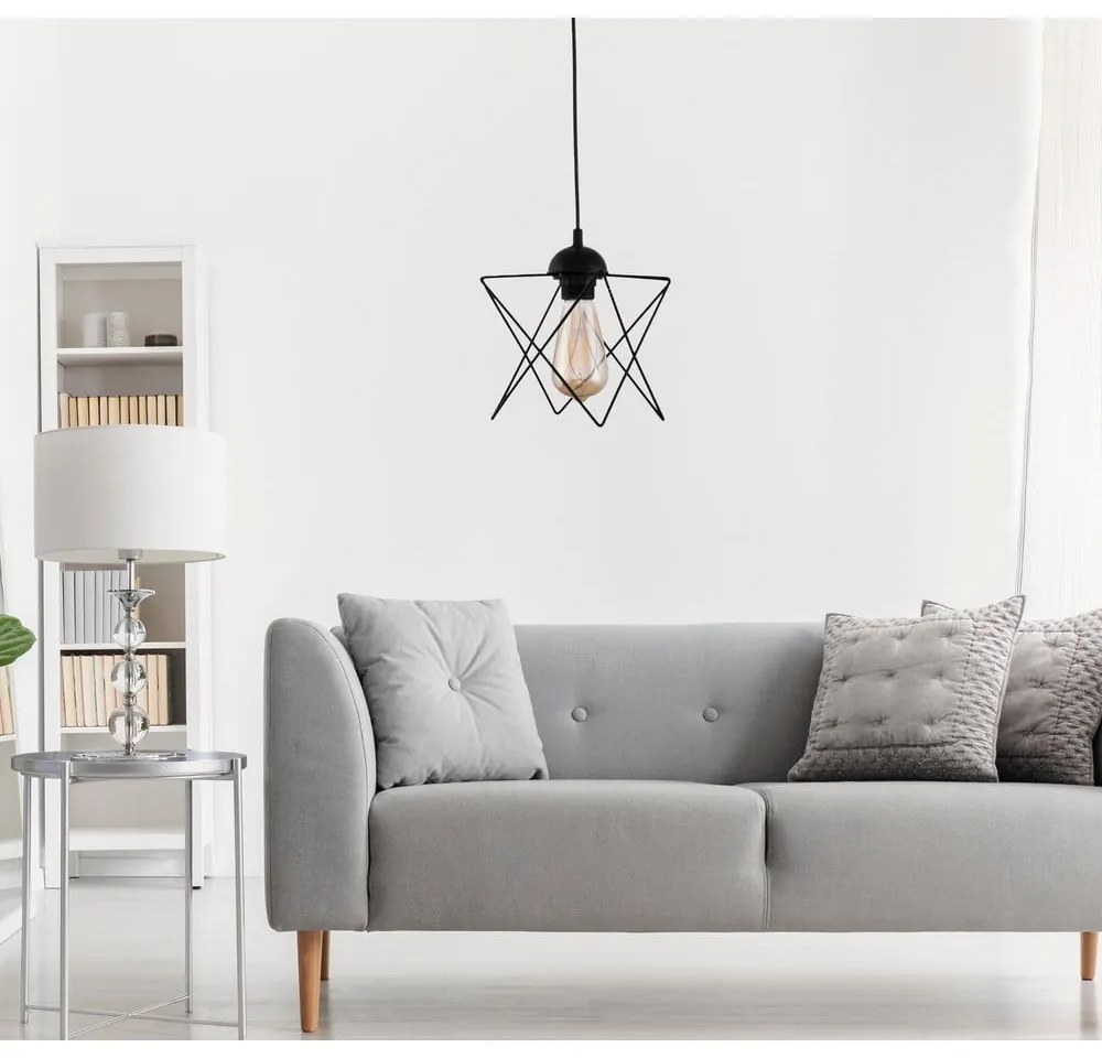 Čierne závesné svietidlo – Opviq lights