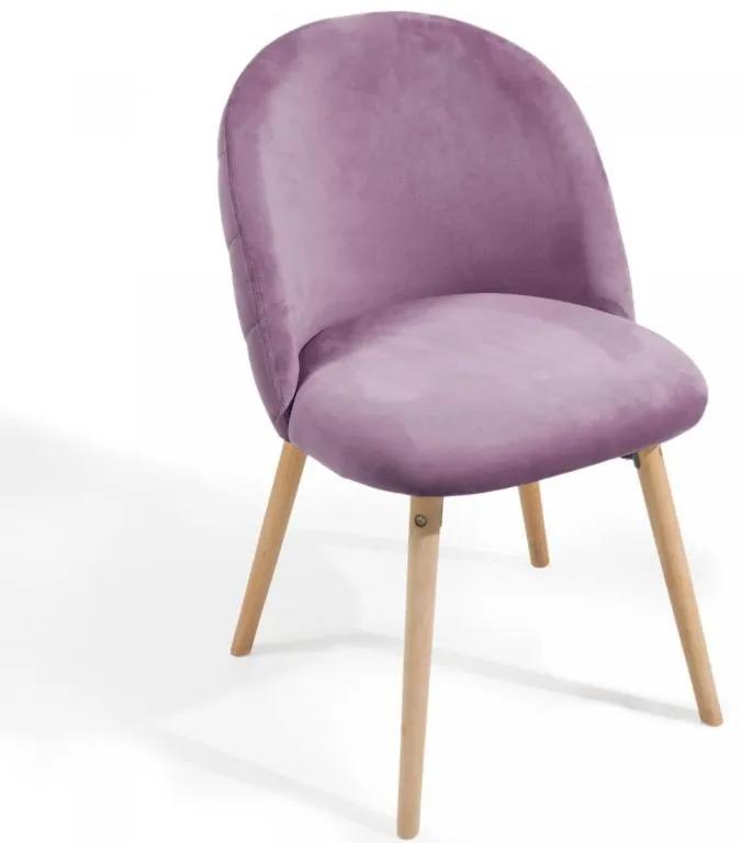 MIADOMODO sada jedálenských stoličiek, fialové, 4 ks