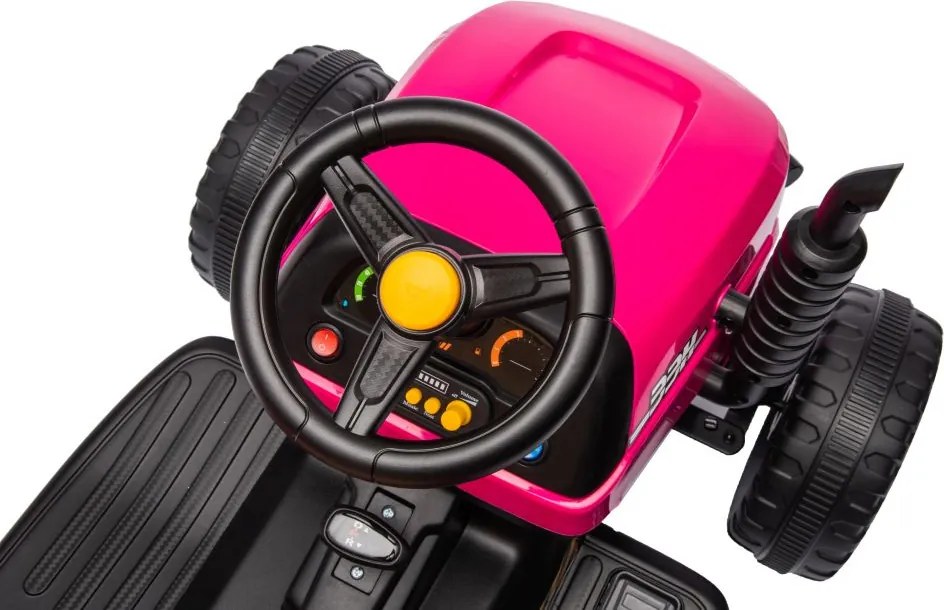 LEAN CARS Batériový traktor BBH-030 ružový