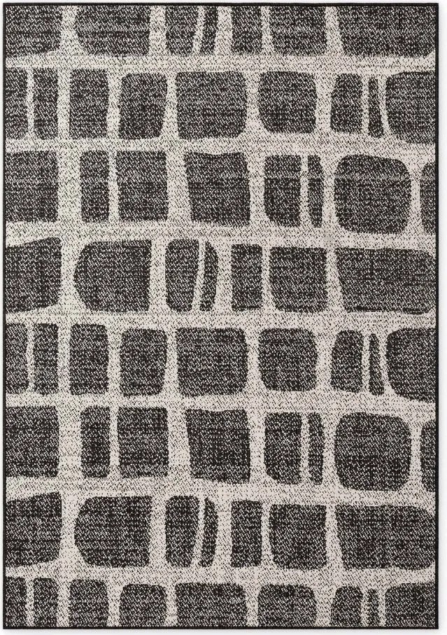 Čierny/krémovobiely vnútorný a vonkajší koberec 160x230 cm Haringey Ruskin – Ted Baker