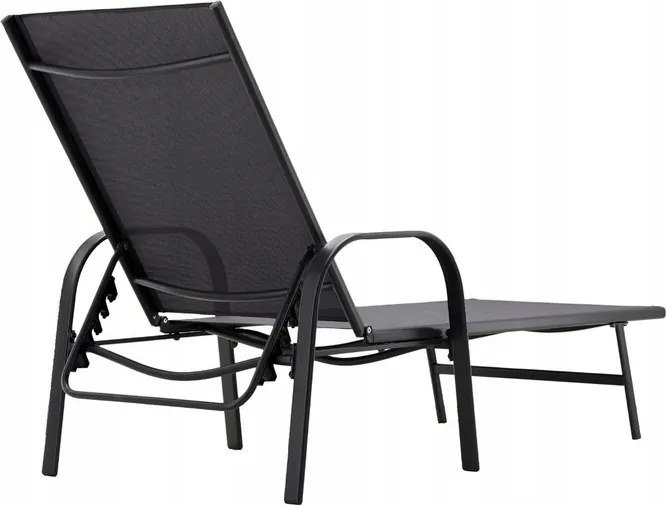 CH Záhradné nastaviteľné lehátko Lein - tmavosivá