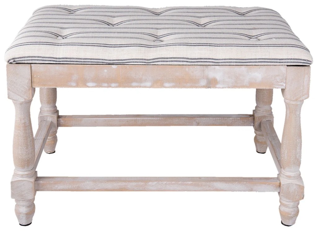 Drevená lavica s polstrovaním - 60*40*42 cm