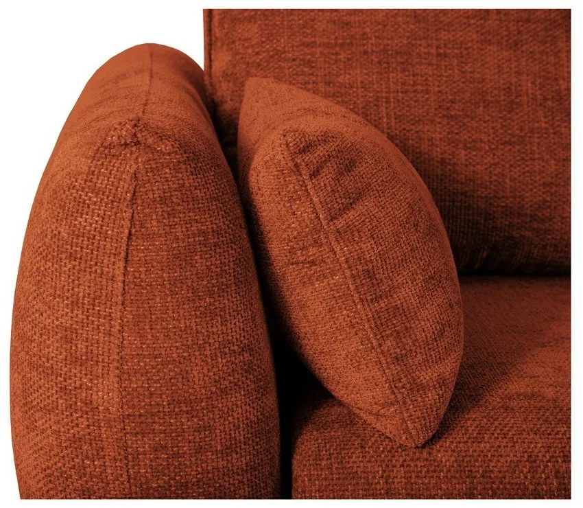 Oranžová rohová pohovka (pravý roh) Matera – Cosmopolitan Design
