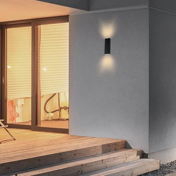 LED Vonkajšie nástenné svietidlo LED/8W/230V 4000K IP65 čierna