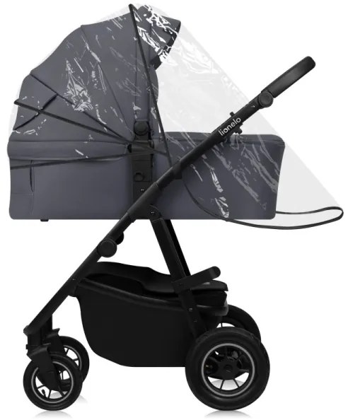 Lionelo - Kombinovaný kočík 3v1 AMBER PLUS šedý Graphite