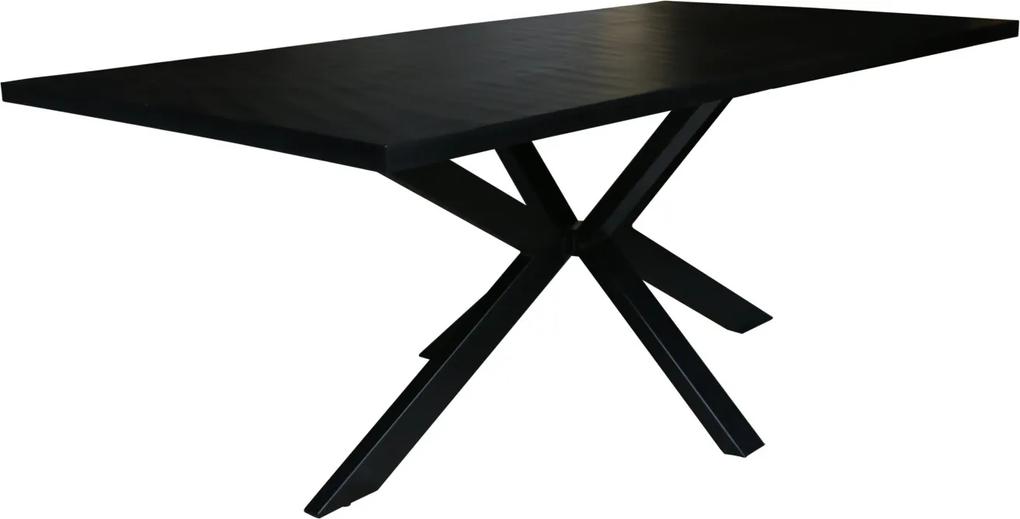 Jedálenský stôl Shayla Galaxy 200 cm čierny