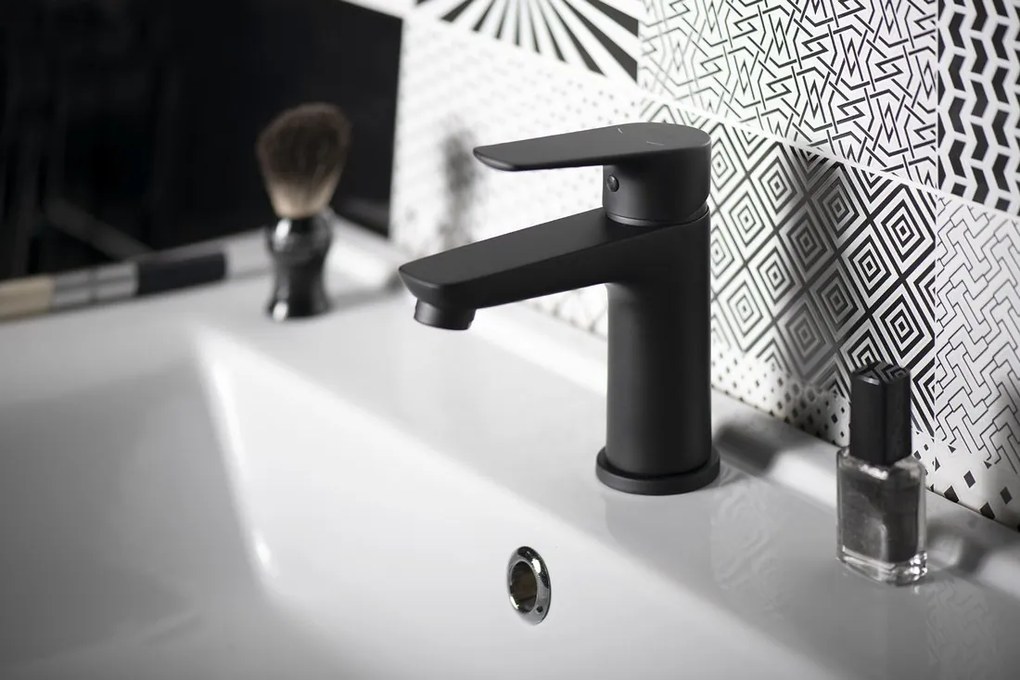 Aqualine Aqualine, LOTTA Nástenná vaňová batéria, rozteč 150mm, čierna matná, LT610B