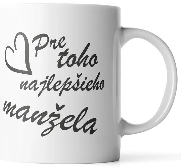 Sablio Hrnček Pre toho najlepšieho manžela - 200 ml - espresso