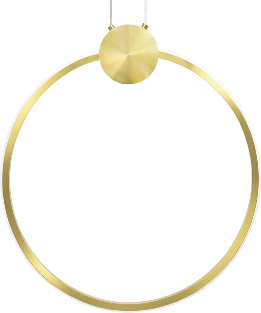 Toolight Toolight, LED stropné svietidlo 40cm 17W 4000K APP1396-CP, zlatá lesklá, OSW-00954