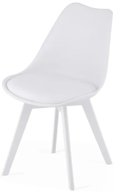 Set štyroch jedálenských stoličiek MARK biely (4 ks)