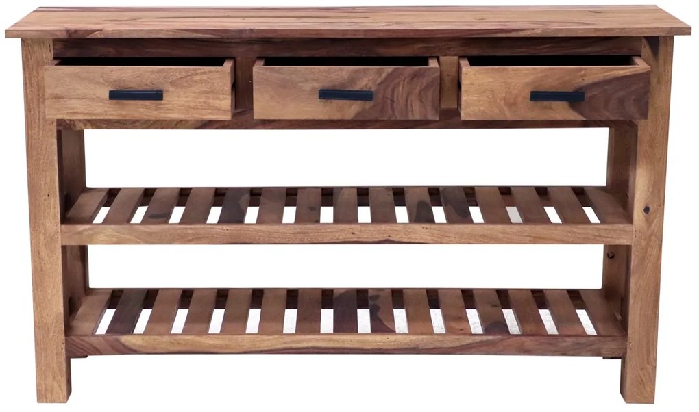 furniture-nabytek.cz - Konzolový stolek masiv 130x35x75 z dřeva palisandr