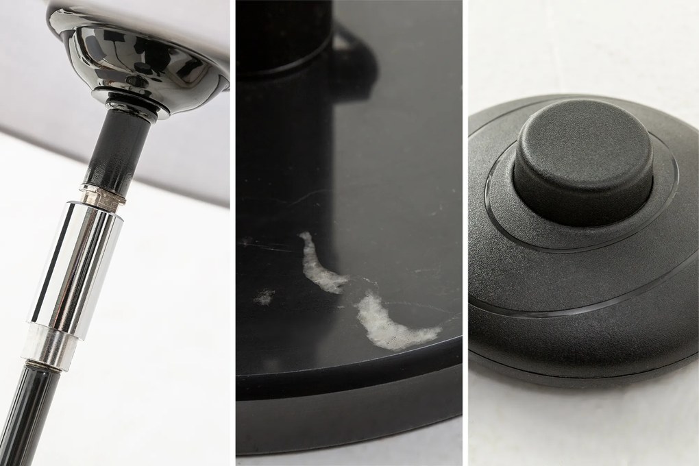 Stojacia lampa Levels čierna biela šedá