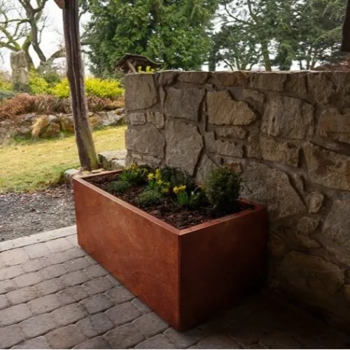 Alto Vyvýšený záhon 69 x 136 x 52 cm, corten CORGARDEN 1010