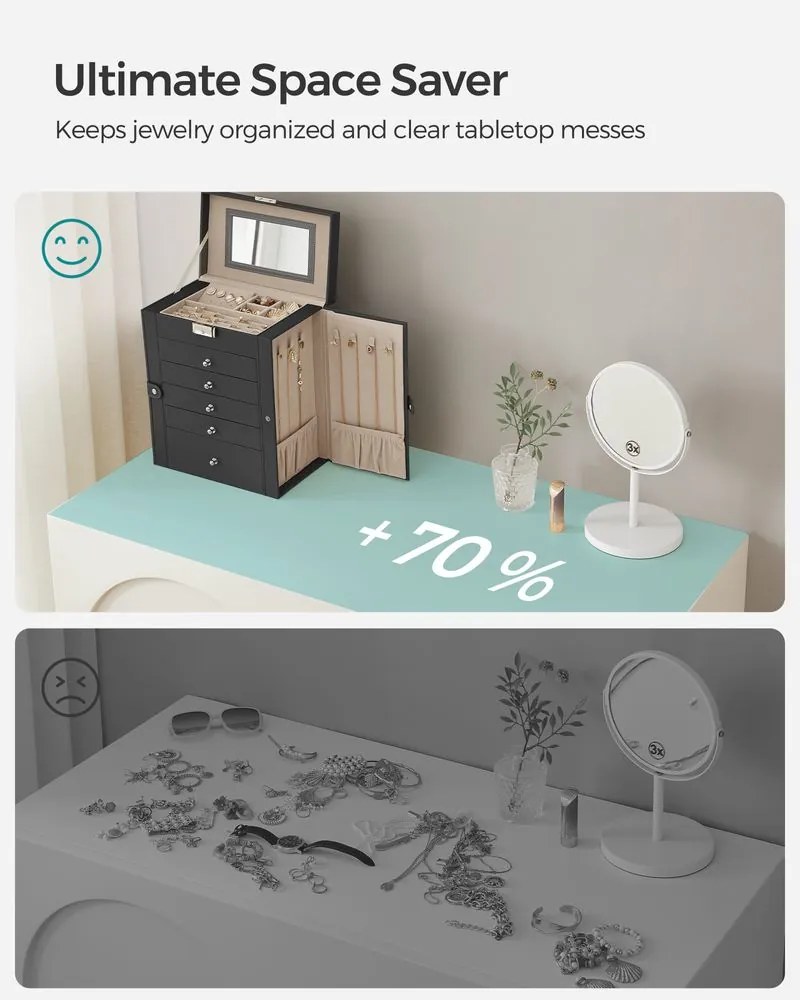 Šperkovnica 6 poschodová SONGMICS JBC152B01