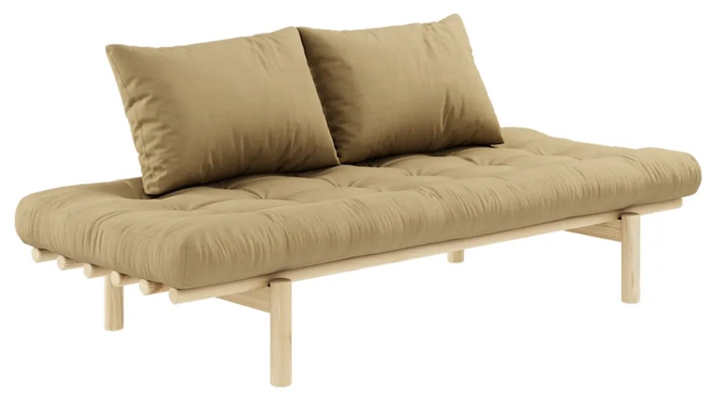Pohovka Pace Daybed Clear lacquered/Wheat beige 77 × 200 × 75 cm