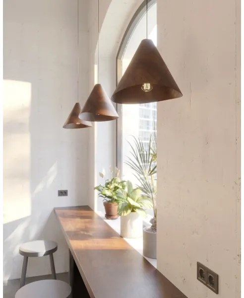 MAXLIGHT P0548 - Luster na lanku SAKURA 1xE27/60W/230V pr. 33,5 cm orech