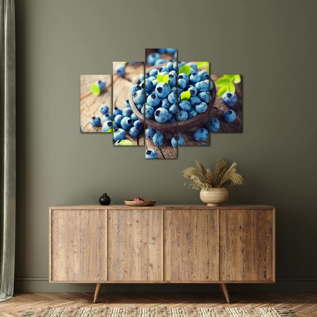 Obraz - Čučoriedky (150x105 cm)