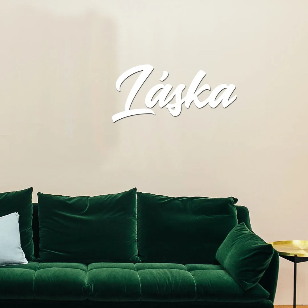 drevo zivota Drevený nápis na stenu LÁSKA Farebný vzor: Antracitová, Veľkosť textu: 60x28