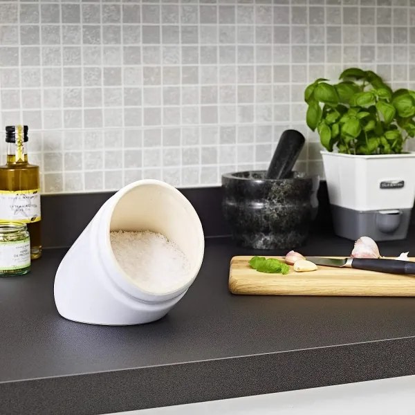 Cole&Mason - Keramická dóza na soľ WHITMORE