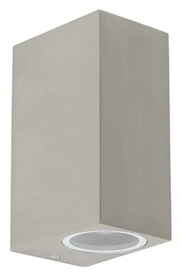 Sada 2 moderných nástenných svietidiel hliník 2-žiarovkové IP44 - Baleno