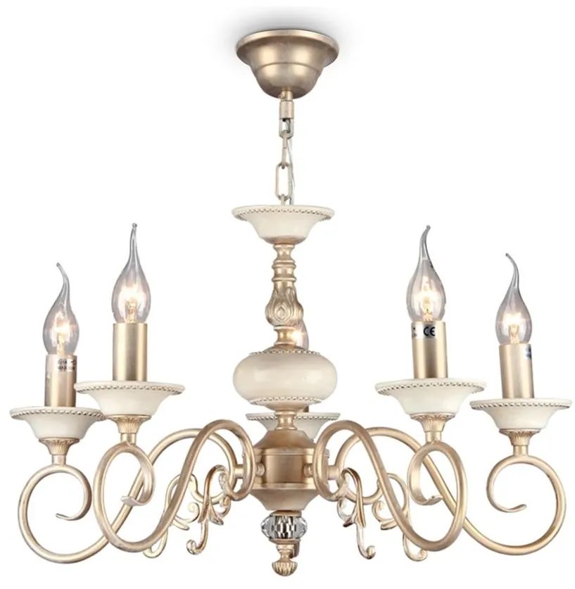 Maytoni ARM337-05-R - Luster na reťazi PERLA 5xE14/60W/230V W4050