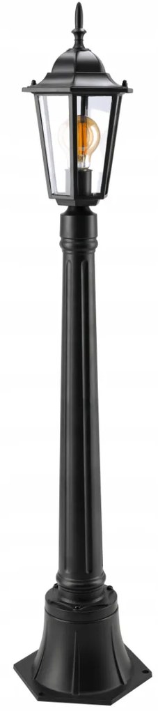 BERGE Záhradná lampa Stĺp Lampáš LED E27 105cm