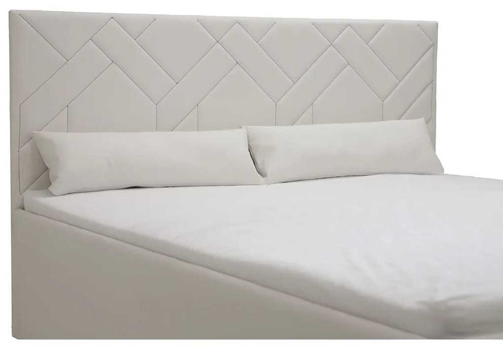 Čalúnená posteľ s úložným priestorom KRE 120x200 cm Sivá