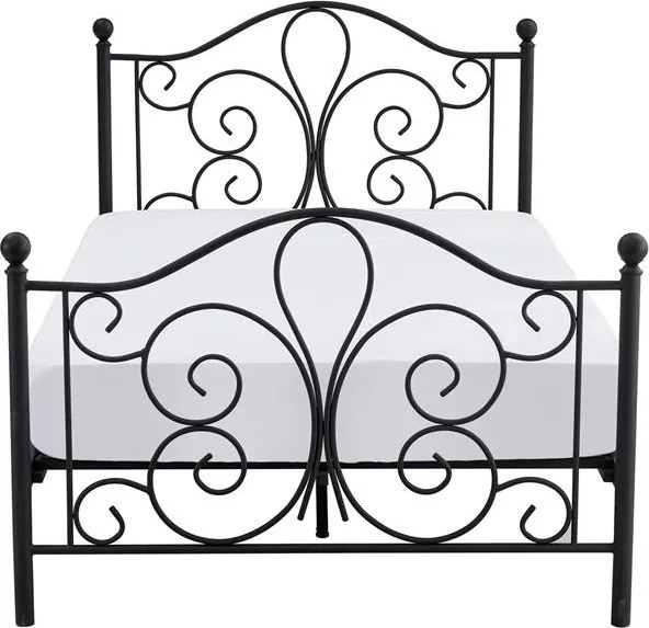 Jednolôžková posteľ 120 cm Patience Black (bez matraca) (čierna). Vlastná spoľahlivá doprava až k Vám domov. 1039447