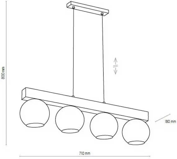 TK Lighting ARTWOOD GLASS 4255