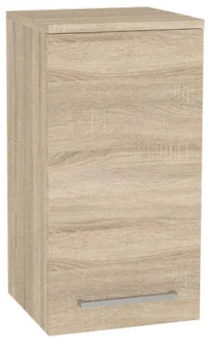 Mereo, Mereo Bino kúpeľňová skrinka horná 63 cm, ľavá, Multidecor, Dub Bardolino, MER-CN695DBAR