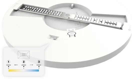 LED stropné svietidlo EVORA LED/18W/230V 3000/4000/6000K pr. 22,5 cm biele