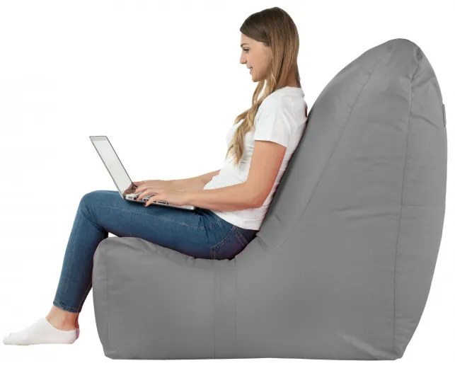 Moderné kreslo DISTINTO sivé (OUTDOOR)