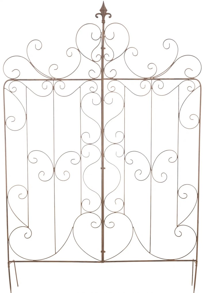 Mriežka na popínavé rastliny Mandevilla - 133 x 99 cm - Hnedá antik