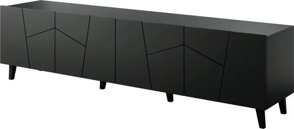 TV stolík Etna 200 cm čierny