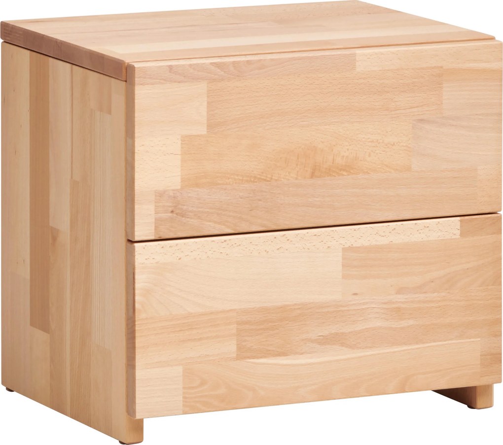 XXXLutz NOČNÝ STOLÍK, jadrový buk, jadrový buk, 40/37/33 cm MID.YOU - Online Only spálne - 002748012002