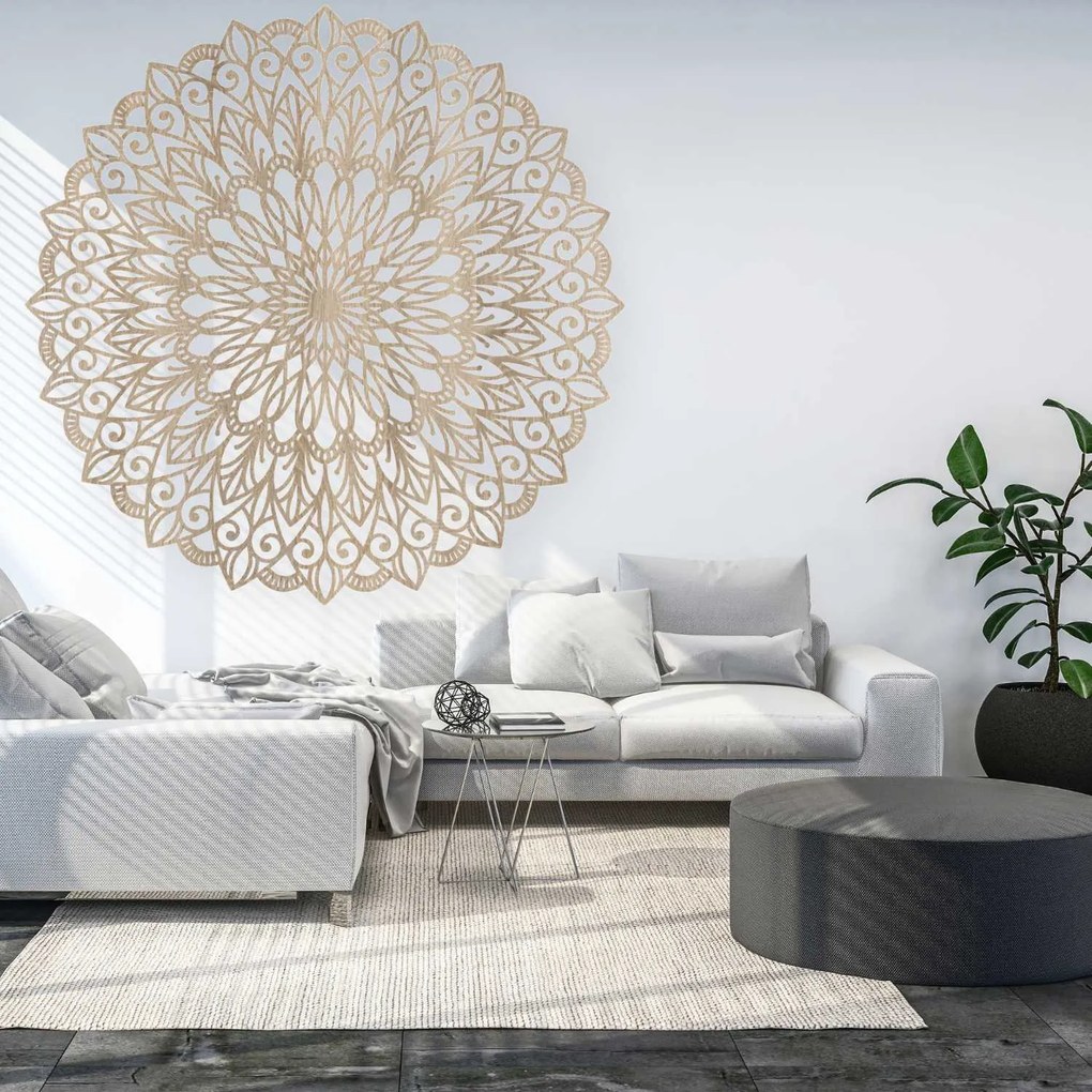 SENTOP | Drevená 3D mandala na stenu | Luxusný vyrezávaný obraz do obývačky | SENTOP HDF0251-akcia20