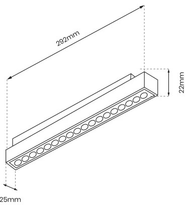 LED Svietidlo do lištového systému MAGNETIC TRACK LED/18W/48V 4000K