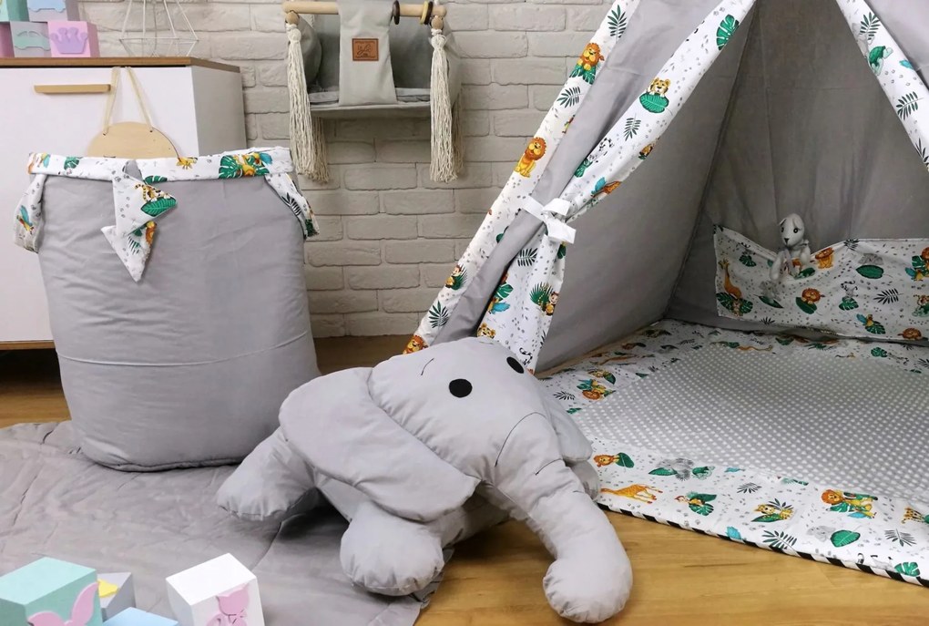 Detský stan teepee (típí) LUXURY s doplnkami - JUNGLE