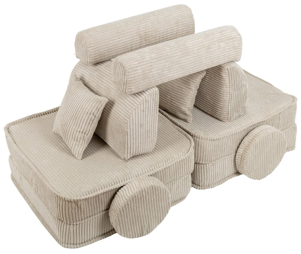 MeowBaby® variabilná pohovka Plus, Aesthetic Ecru
