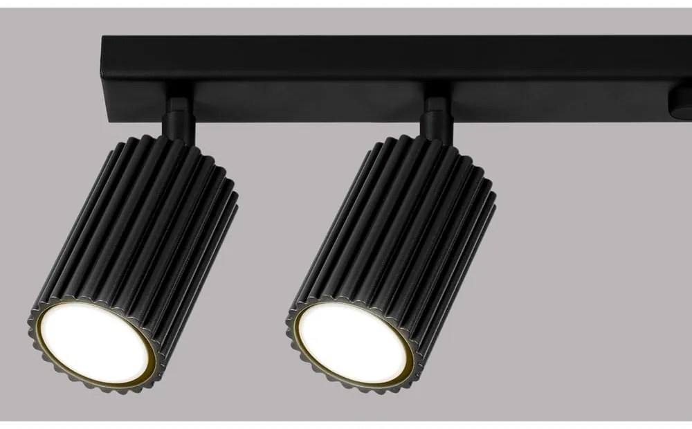 Čierne bodové svietidlo 6,5x117 cm Gleam – Sollux