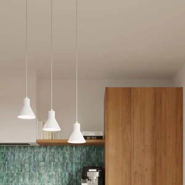 Sollux SL.0983 - Luster na lanku TALEJA 1xE27/60W/230V biela