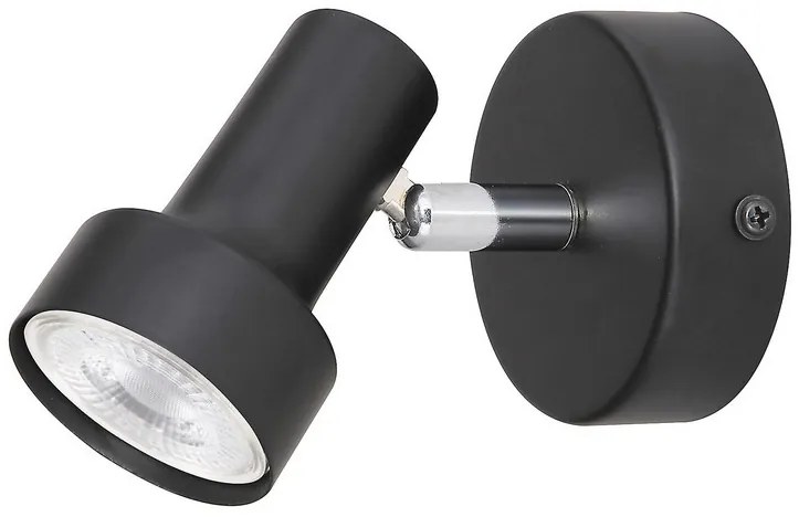 Rabalux KONRAD nástenné svietidlo 1x50W | GU10 | IP20 - nastaviteľné, čierna